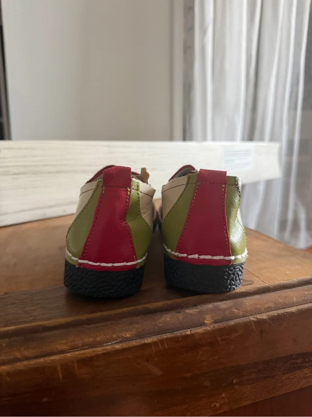 Women’s Multicolor Patchwork Leather Slip-On Loafers